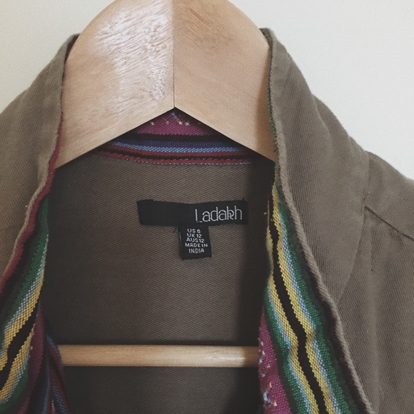 Ladakh Olive Green Military Jacket - Picture 2 of 2